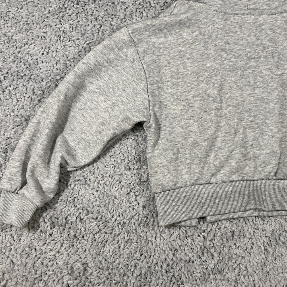 Nike Girls XS Gray Hoodie "Just Do It" Graphic Pullover Sweatshirt - Picture 15 of 16